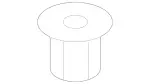 39947545 - Attachment Parts: Clip-Type Nut for Mercedes-Benz Image