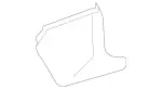 23068005807F02 - Body: Cowl Trim for Mercedes-Benz: SL 500, SL 55 AMG&amp;reg;, SL 600, SL 65 AMG&amp;reg; Image image