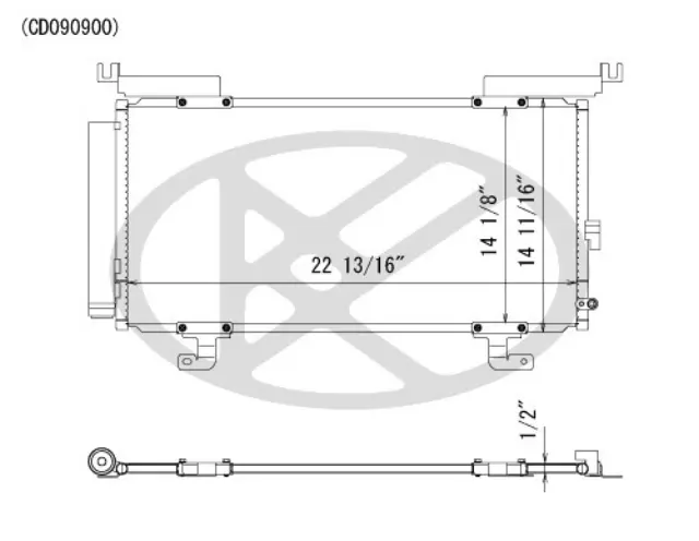 CD090900 - : Koyorad A/C Condenser for Koyo Image