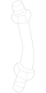 202420014864 - : Brake Hose for Mercedes-Benz: 300SD, 400SE, 400SEL, 500SEC, 500SEL, 600SEL, C220, S420 Image