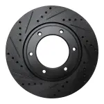 63376116L - : DFC Brake Rotor - Drilled and Slotted - Black for DYNAMIC FRICTION Image