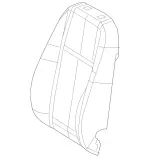 4479101601649D88 - Body: Seat Back Cover for Mercedes-Benz Image