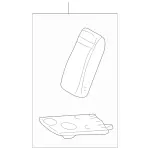 20897004309B50 - : Foldable Armrest for Mercedes-Benz Image