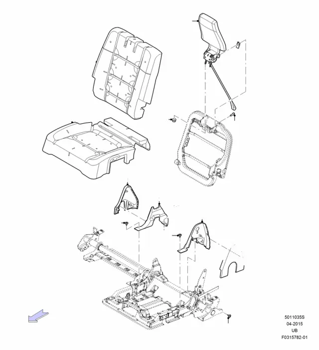 AE9Z7467461BD - Body: Latch Cover for Ford Image