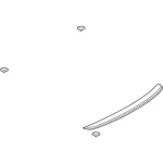 GR3Z7644210AA - Body: Spoiler for Ford: Mustang Image