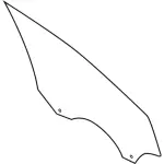 CJ5Z7821411B - : Door Glass for Ford: Escape Image