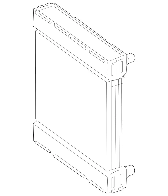 995002603 - Radiator: Radiator for Mercedes-Benz: E250, SL400, SL450, SL550, SLC300, SLC43 AMG, SLK300 Image