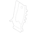 16692051019051 - Body: Armrest Bezel for Mercedes-Benz Image