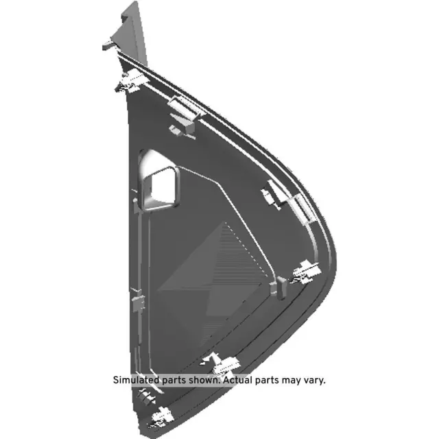 20983071 - : Jet Black Passenger Side Instrument Panel Side Trim Panel for Chevrolet: Volt Image