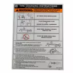 CM5Z17A083E - : Tire Info Label for Ford: Focus Image