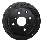 63376014R - : DFC Brake Rotor - Drilled and Slotted - Black for DYNAMIC FRICTION Image