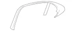 2227309901 - Rear Doors: Trim, Window Frame for Mercedes-Benz Image