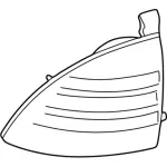 6W4Z13404BB - Electrical: Tail Lamp Assembly for Lincoln: LS Image