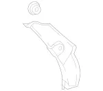 2136900702 - Trim and Lining: D-Pillar Cover for Mercedes-Benz: E53 AMG, E63 AMG S Image