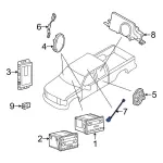 7C3Z18808A - Body: Tweeter for Ford: F-250 Super Duty, F-350 Super Duty, F-450 Super Duty Image