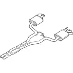 FR3Z5230V - : Muffler &amp; Pipe Assembly for Ford: Mustang Image