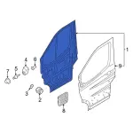 EK4Z6120124P - Body: Door Shell for Ford: E-Transit, Transit-150, Transit-250, Transit-350, Transit-350 HD Image