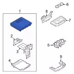 ML3Z1506024CG - Body: Storage Box Door for Ford Image