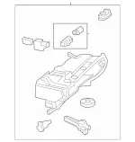 2046800310 - : Housing, Glove Cmprt Housing for Mercedes-Benz Image