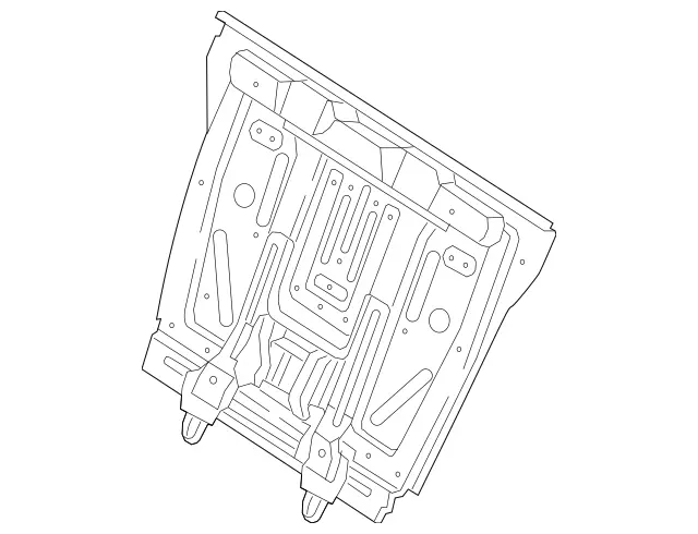 2129203201 - Rear Seat: Backrest Frame for Mercedes-Benz Image