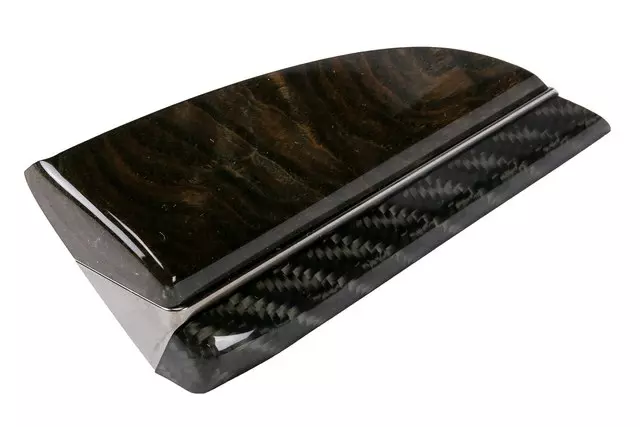 Black Marble Burl Instrument Panel Lower Trim Plate Applique - GM (23434354)