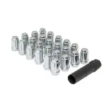 K6CS12150GR - : Small Diam Spline Acorn Lug Nuts 3/4" &amp; 13/16" Key 12mm x 1.50 Chrome Set of 24 for Gorilla Automotive Image