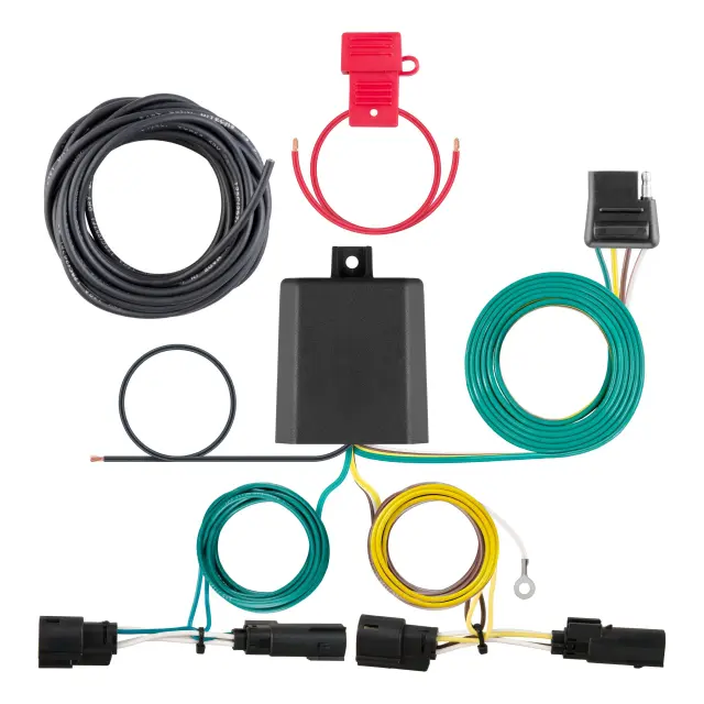 56327 - Electronics: Custom Wiring Harness, 4-Way Flat Output, Select Ford Transit-150, 250, 350, HD for CURT Image