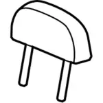 6L2Z78611A08CAC - Body: Headrest for Ford: Explorer, Explorer Sport Trac | Mercury: Mountaineer Image