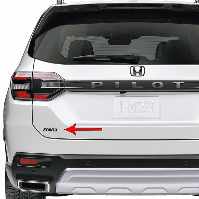 Gloss Black Awd Emblem - Honda (08F20-T90-100A)