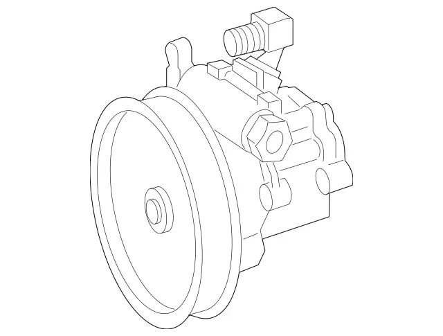 4466860164 - : Power-Steering Pump for Mercedes-Benz: ML500, ML550 Image