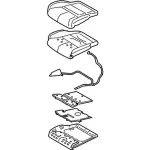 JL7Z78632A22AD - Body: Cushion Cover for Lincoln: Navigator Image