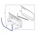 M2DZ7820531B - Body: Door Weather-Strip for Ford Image