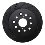 63375010L - : DFC Brake Rotor - Drilled and Slotted - Black for DYNAMIC FRICTION Image