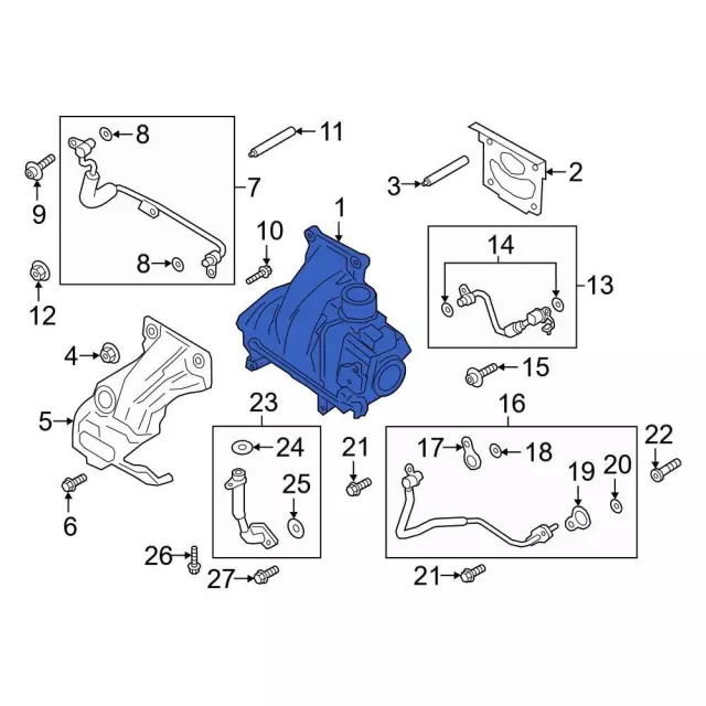 Exhaust Manifold - Ford (LB5Z-6K682-E)