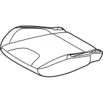 H1EZ5862900EA - Body: Seat Cover for FORD Image
