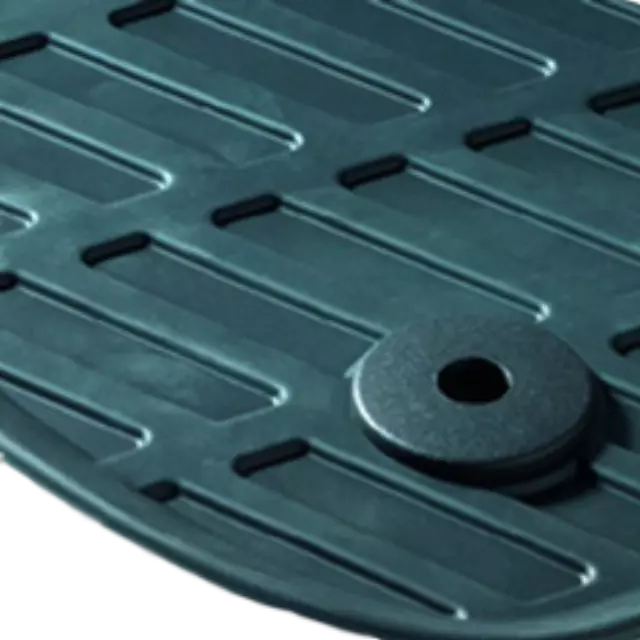 4E0061511 - : Rubber Floor Mats-Black Rear for Audi Image