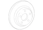 202423001264 - Brakes: Brake Disc for Mercedes-Benz: 190, 190D, 190E, 200, 200D, 300CE, 300D, 300E Image