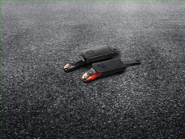 4400111N13 - Interior: 2014-2017 Porsche - Key Pouch In Alcantara - Guards Red for Porsche: 911, Cayenne Image
