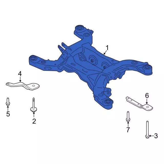 MB5Z5035G - : Suspension Cross-Member for Lincoln: Aviator Image