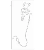 1679960100 - Rear Seat Bench: Pulley for Mercedes-Benz Image