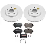 ESK7980 - : Genuine Geomet Coated Rotors, ECE-R90 Brake Pads + Hardware Kit for PowerStop Image