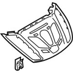 CJ5Z18842EA - Body: Center Panel for Ford Image