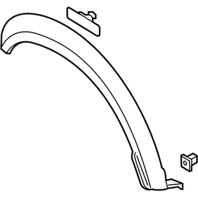 HL3Z16038AAPTM - : Wheel Opening Molding for Ford Image