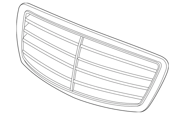 22088005837712 - Body: Grille Assembly for Mercedes-Benz Image