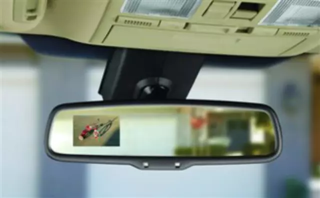 8FN01A - Interior: Auto-Dimming Display Mirror Requires Camera for Mazda: CX-7, CX-9 Image