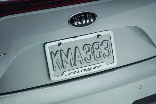 UR017AY002CK - Exterior: License Plate Frame - Chrome - Lower Logo for Kia: Stinger Image