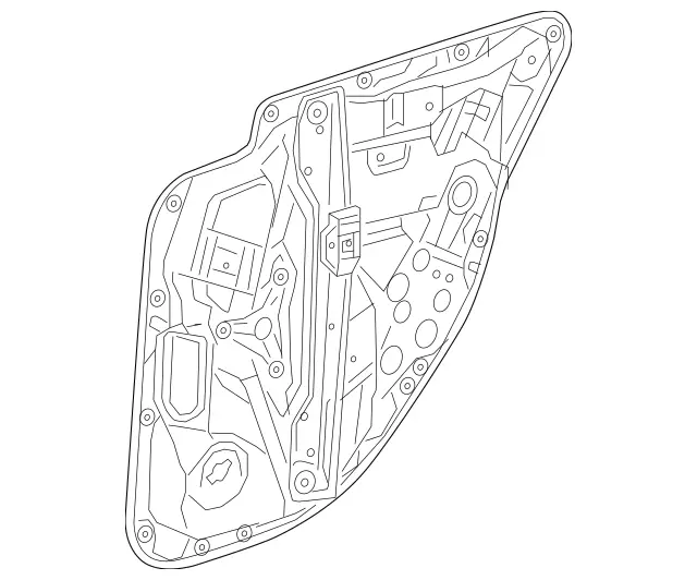 2137306805 - Rear Doors: Basic Carrier for Mercedes-Benz: E300, E350, E43 AMG, E53 AMG, E63 AMG S Image image