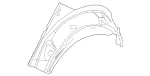 2046300169 - Side Walls: Wheel Well for Mercedes-Benz: C250, C300, C350, C63 AMG Image