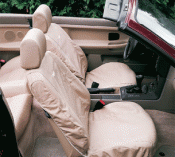 82110021738 - Interior: Easy-On/Easy-Off Seat Savers - Tan for BMW: 330Ci Image