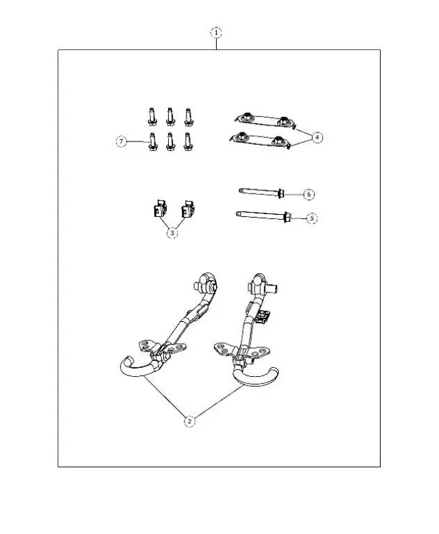 Tow Hook Bracket, Right And Left - Mopar (5116357AC)